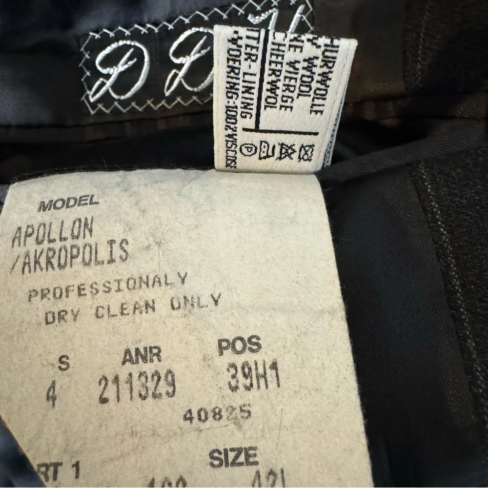 Hugo Boss Appolon Akropolis Wool Striped Grey Sports Jacket Blazer‎ 42L